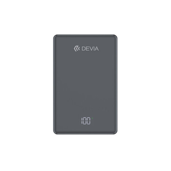 MagSafe Power Bank Extreme Speed Mini with Display, PD 20W, 10000mAh, Space Grey, Devia