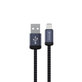 Lightning / USB Cable Gracious, 2.4A, 1m, Black, Devia