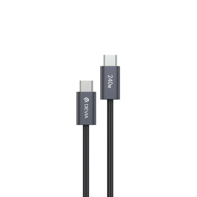 USB-C / USB-C Cable Extreme Speed, PD 240W, 2m, Black, Devia