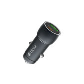 Car Charger Extreme Speed USB-C + USB-A, PD 30W, QC 3.0 18W, Grey, Devia