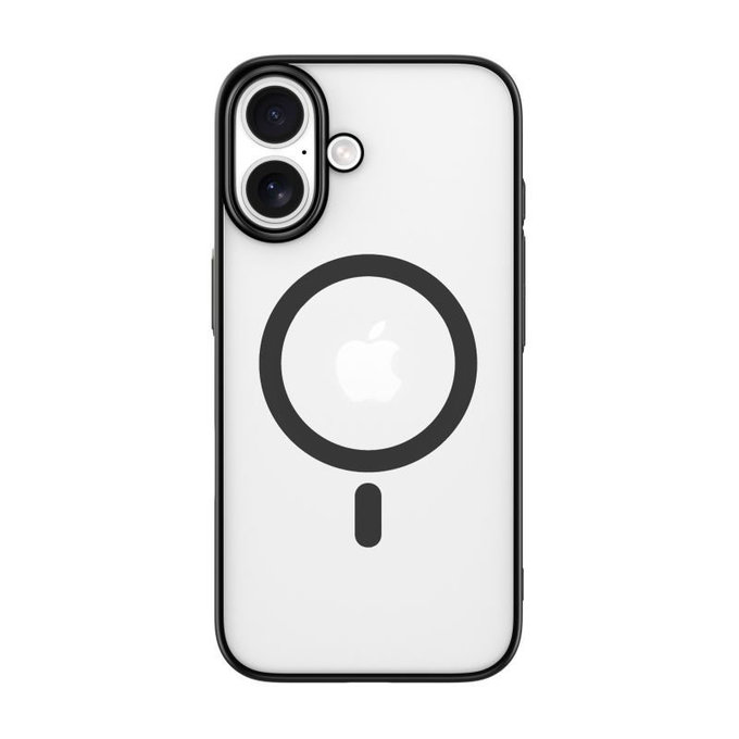 Case Glimmer with MagSafe for iPhone 16, Black, Devia