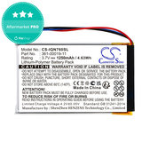 Battery for Garmin Nüvi 700, 710, 760, 765, Nuvi 3590, 1250mAh, Li-Pol, 3.7V, 361-00019-11, HQ