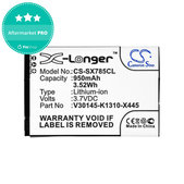 Battery for Siemens Gigaset, Openstage, SL, 950mAh, Li-Ion, 3.7V, V30145-K1310-X445, HQ