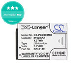 Battery for Philips SCD 603, 1100mAh, Li-ion, 3.7V, SN-S150, HQ