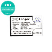 Battery for Nokia 1208, 1110, 2310, 1200mAh, Li-ion, 3.7V, BL-5C, HQ
