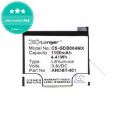 Battery for GoPro Hero 4, 1160mAh, Li-Ion, 3.8V, AHDBT-401, HQ