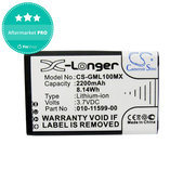 Battery for Garmin E1, E2, Garmin Virb Elite, 2200mAh, Li-Ion, 3.7V, 010-11599-00, HQ