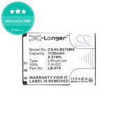 Battery for Kodak PIXPRO S1, AZ651, AZ652, AZ901, 1150mAh, Li-Ion, 7.4V, LB-070, HQ