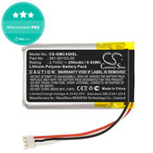 Battery for Garmin DashCam 45, DashCam 46, DashCam 55, DashCam 56, DashCam 66, 250mAh, Li-Pol, 3.7V, 361-00103-00, HQ
