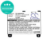 Battery for Amazon Kindle 2, 1100mAh, Li-Ion, 3.7V, DR-A011, HQ