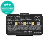 Battery for Garmin GPSMAP 276, 296, 376, 378, 478, 495, 2200mAh, Li-Ion, 7.4V, 010-10517-00, HQ