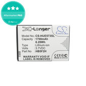 Battery for Huawei E5330, 1700mAh, Li-Ion, 3.7V, HB5F2H, HQ