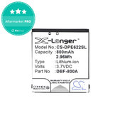 Battery for Doro PhoneEasy 2314, 2315, 1360, 520, 800mAh, Li-Ion, 3.7V, DBF-800A, HQ