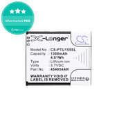 Battery for Panasonic Kx-Tu150, Kx-Tu150exr, 1300mAh, Li-Ion, 3.7V, 454854AR, HQ