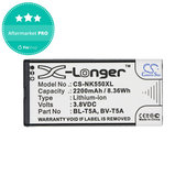 Battery for Nokia Lumia 730, 2200mAh, Li-Ion, 3.8V, BL-T5A, HQ