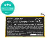 Battery for Acer Iconia One 10 B3-A40, 6000mAh, Li-Pol, 3.7V, PR-279594N, HQ