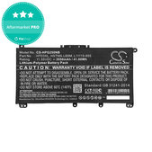 Battery for HP Pavilion 14, 15, 17, 3550mAh, Li-Pol, 11.55V, HT03XL, HQ