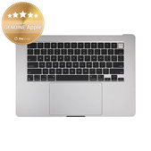 Top case keyboard frame for MacBook Air 15", A3114 (2024), with US keyboard and battery, Space Gray, 661-40266, Genuine Apple