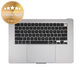 Top case keyboard frame for MacBook Air 15", A3114 (2024), with US keyboard and battery, Space Gray, 661-40266, Genuine Apple