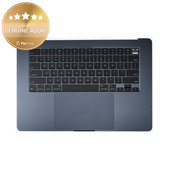 Top case keyboard frame for MacBook Air 15", A3114 (2024), with US keyboard and battery, Midnight, 661-40269, Genuine Apple