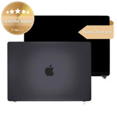 LCD display for MacBook Pro 16" A3403 (2024), with front glass and cover, Nano-Texture, Space Black, 661-42326, Genuine Apple