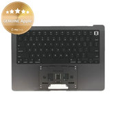 Top case keyboard frame for MacBook Pro 14", A3185 (2024), with US keyboard and battery, Space Black, 661-50210, Genuine Apple