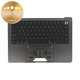 Top case keyboard frame for MacBook Pro 14", A3185 (2024), with US keyboard and battery, Space Black, 661-50210, Genuine Apple