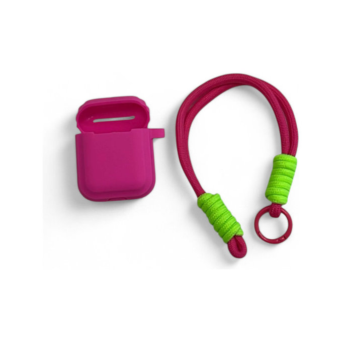 Silicone Case for AirPods 1 and 2, Light Pink