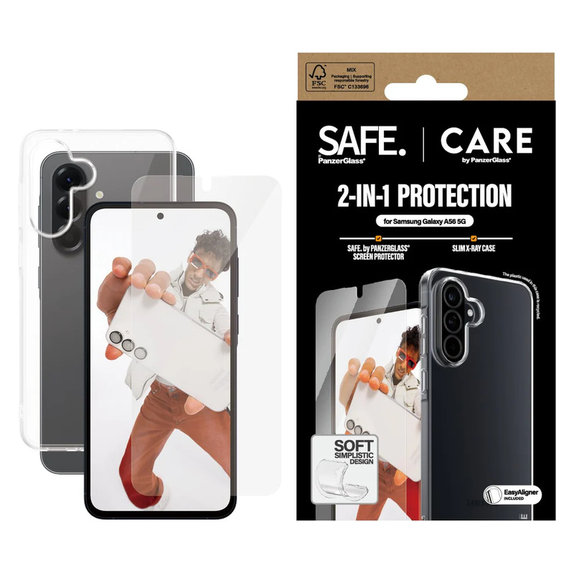 Bundle 2-in-1 with Applicator for Samsung Galaxy A56 5G, PanzerGlass