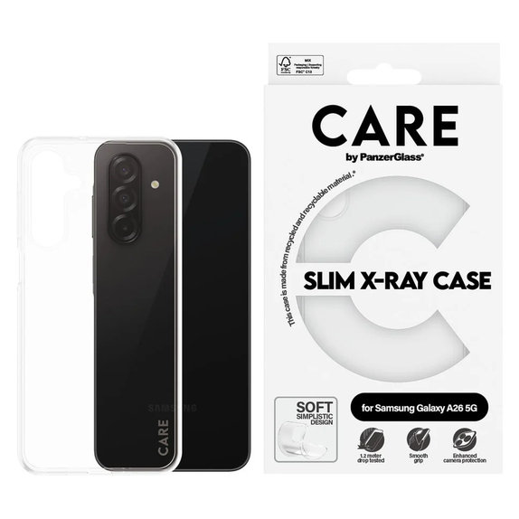 Case X-Ray for Samsung Galaxy A26 5G, Transparent, PanzerGlass