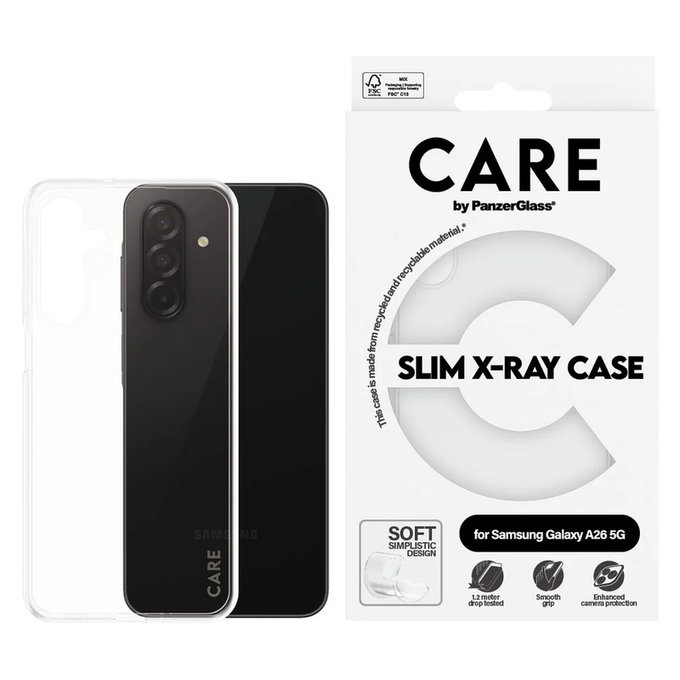 Case X-Ray for Samsung Galaxy A26 5G, Transparent, PanzerGlass