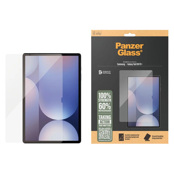 Tempered Glass UWF for Samsung Galaxy Tab S10 FE+, Clear, PanzerGlass