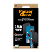 PanzerGlass - UWF 2-Way Privacy Tempered Glass with Applicator for Samsung Galaxy S26, clear