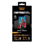 PanzerGlass - UWF 2-Way Privacy Tempered Glass with FASTFIT In-A-Box for Samsung Galaxy S26+, clear