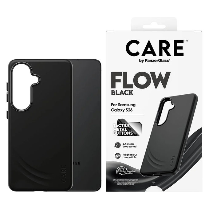 Case FLOW with QI for Samsung Galaxy S26, Black, PanzerGlass