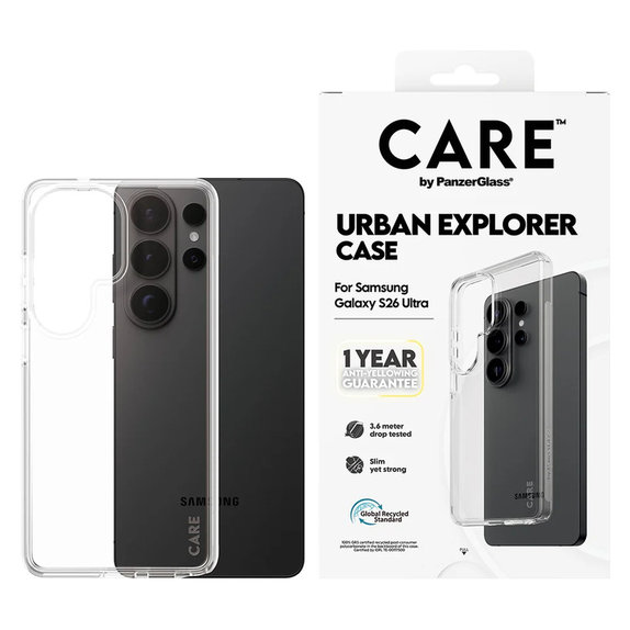 Case Urban Explorer for Samsung Galaxy S26 Ultra, Transaparentná, PanzerGlass