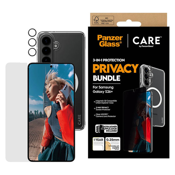 Bundle Privacy 3-in-1 for Samsung Galaxy S26+, PanzerGlass