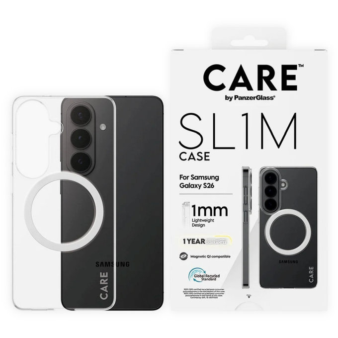 Case SL1M for Samsung S26, Transparent, CARE