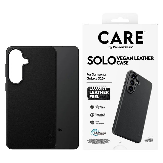 Case Solo for Samsung Galaxy S26+, Black, PanzerGlass