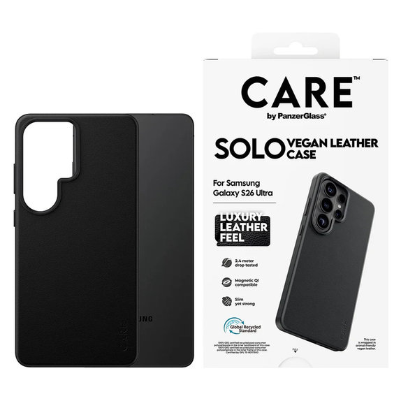 Case Solo for Samsung Galaxy S26 Ultra, Black, PanzerGlass