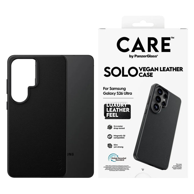 Case Solo for Samsung Galaxy S26 Ultra, Black, PanzerGlass