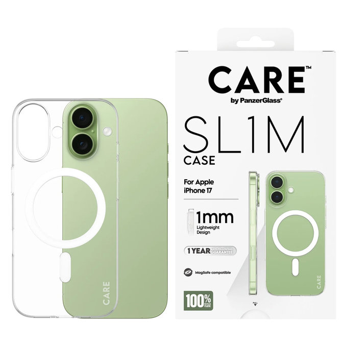 Case SL1M for iPhone 17, Transparent, PanzerGlass