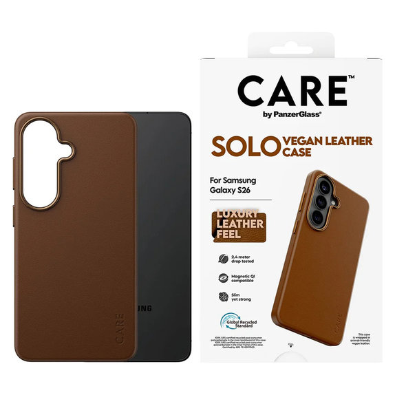 Case Solo for Samsung Galaxy S26, Hnedé, PanzerGlass