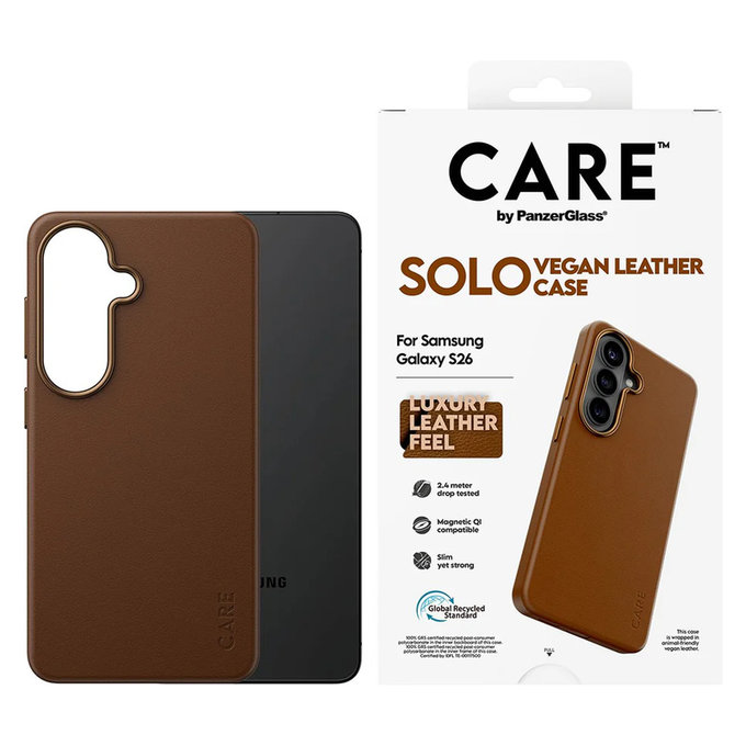 Case Solo for Samsung Galaxy S26, Hnedé, PanzerGlass