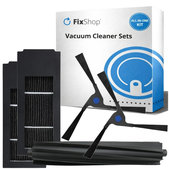 Replacement set for Ecovacs Deebot X2 Omni (1x Main brush, 2x Filter, 2x Side brush)