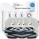 Replacement set for Ecovacs T20, T20 Max, T20 Pro (2x Main brush, 4x Filter, 4x Side brush - White, 8x Mop cloth, 4x Dust bag)