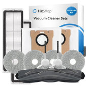 Replacement set for Xiaomi Dreame L10s Ultra, Xiaomi Dreame L10s Pro (1x Main brush, 2x Filter, 2x Side brush, 4x Mop cloth, 2x Dust bag)