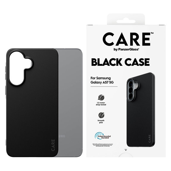 Case TPU for Samsung Galaxy A57, Black, PanzerGlass