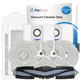 Replacement set for Ecovacs T20, T20 Max, T20 Pro (1x Main brush, 2x Filter, 2x Side brush - White, 4x Mop cloth, 2x Dust bag)