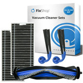 Replacement set for Ecovacs Deebot X9 Pro Omni (1x Main brush, 2x Filter, 2x Side brush)